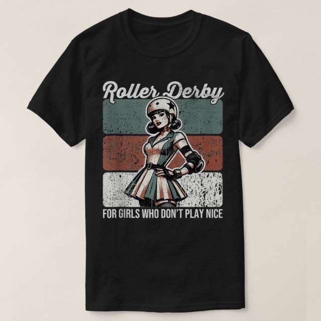 Roller Derby Girls Roller Derby  1  T-Shirt (Design Front)