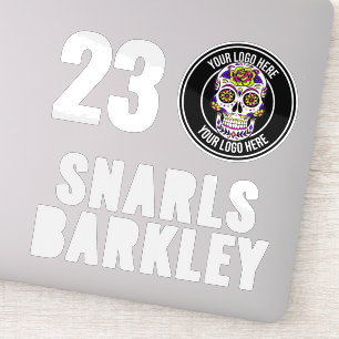 Roller Derby Logo White Team Name Helmet