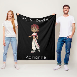 Roller Derby Personalised Fleece Blanket