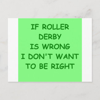 roller derby postcard