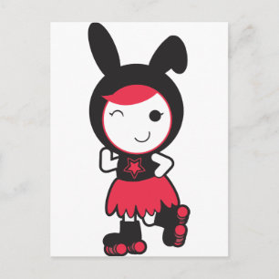 Roller Derby Postcard