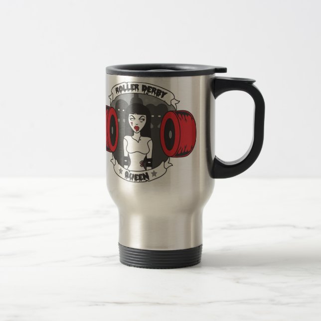Roller Derby Queen *Updated* Travel Mug (Right)