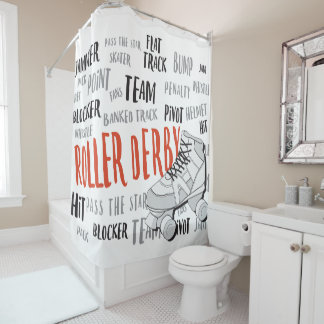 Roller Derby Shower Curtain