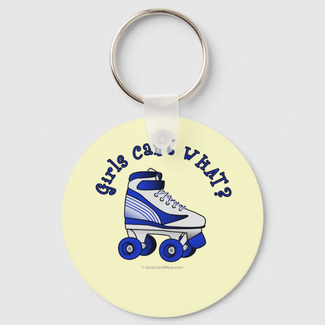 Roller Derby Skate - Blue Key Ring (Front)
