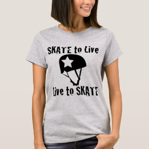 Roller Derby, Skate to Live Live to Skate, Jammer T-Shirt