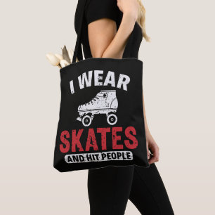 Roller Derby Skating Skate Skater Tote Bag