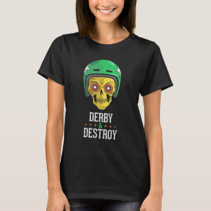 Roller Derby Skull Black T-Shirt