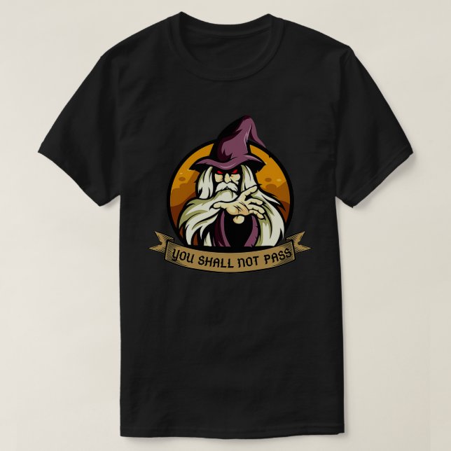 Roller Derby You Shall Not Pass T-Shirt (Design Front)
