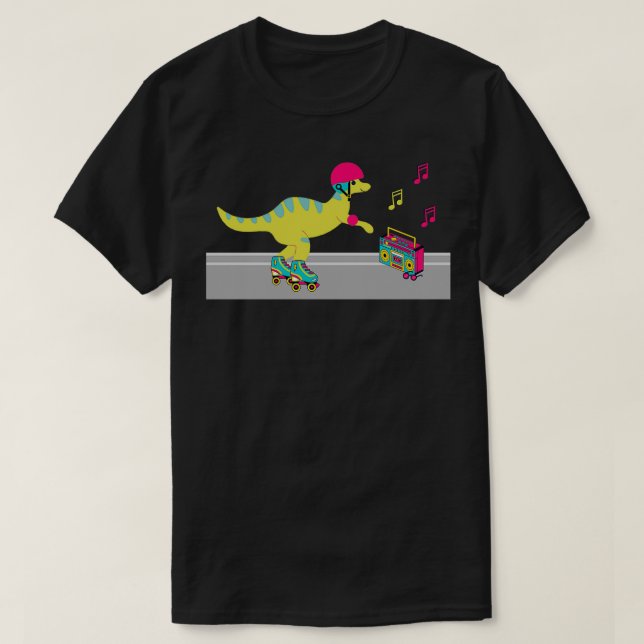 Roller Dino T-Shirt (Design Front)