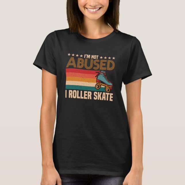 Roller Disco Rollerskate Retro Skating Party T-Shirt (Front)