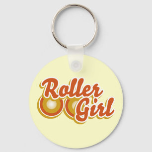Roller Girl in the Derby Key Ring