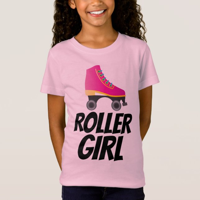 ROLLER GIRL ROLLER SKATING T-SHIRTS (Front)