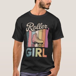Roller Girl Skater Roller Skating 70s 90s 80's Rol T-Shirt
