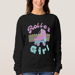 Roller Girl Skater Vintage Skater Retro 70s 80s Sk Sweatshirt