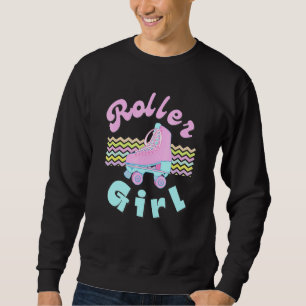 Roller Girl Skater Vintage Skater Retro 70s 80s Sk Sweatshirt