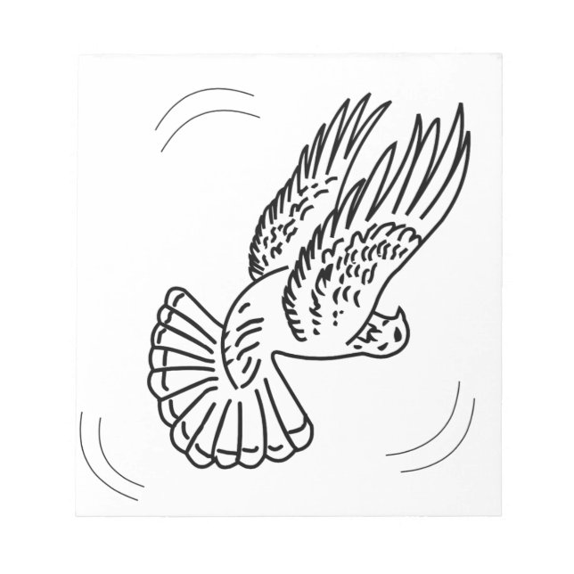 Roller Pigeon in Action Notepad (Front)