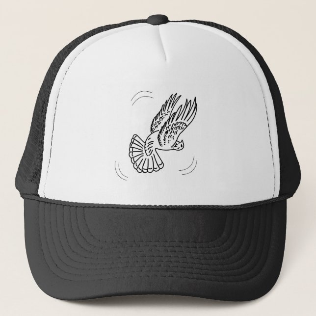 Roller Pigeon Trucker Hat (Front)