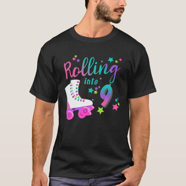 Roller Skate Birthday 5Th 80'S Outfit Decades Part T-Shirt (Front)