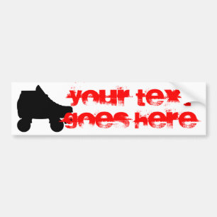 roller skate bumper sticker