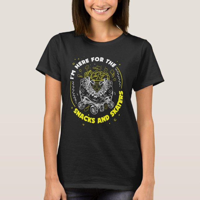 Roller Skate Design Roller Blades Skater Stuff Inl T-Shirt (Front)