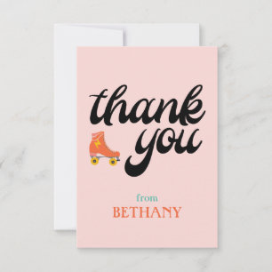 Roller Skate Flat Thank You Card