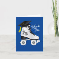 Roller Skate Graduation Party Skating Rink Blue