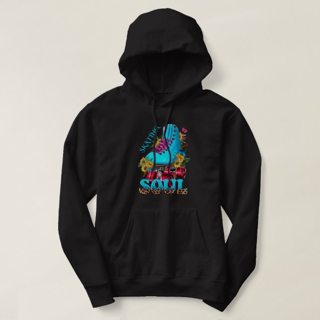 Roller Skate Hooded Sweatshirt (Design Front)