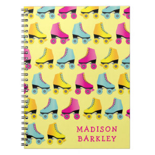 Roller Skate Kid Cute Retro Skating Notebook