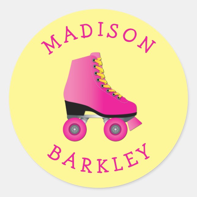 Roller Skate Kid Cute Skating Seal Sticker (Front)