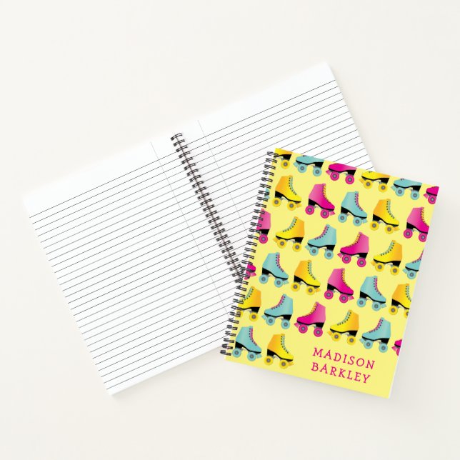 Roller Skate Kid's Cute Retro Skating Notebook (Inside)