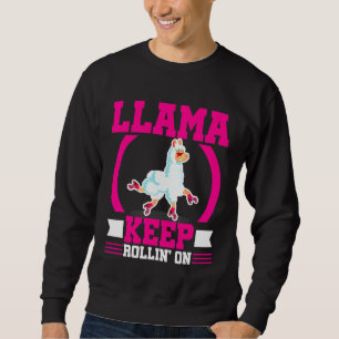 Roller Skate Llama Skater Derby Skating Girls Tee