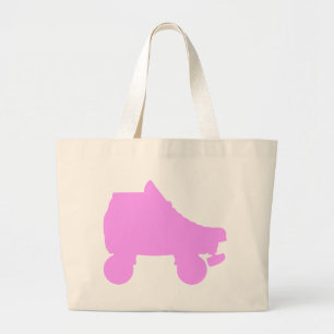 roller skate love large tote bag