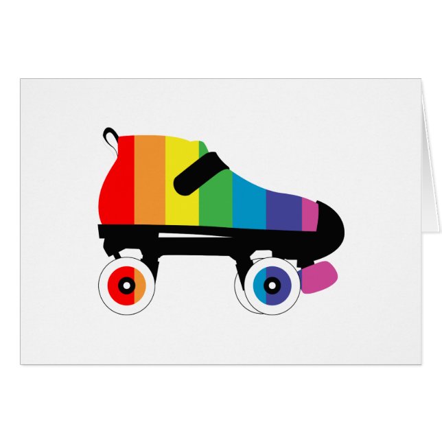 roller skate rainbow stripes (Front Horizontal)