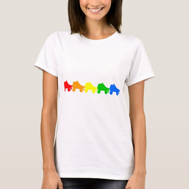 roller skate rainbow T-Shirt (Front)