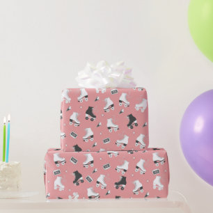 Roller skate Retro Pattern  Wrapping Paper