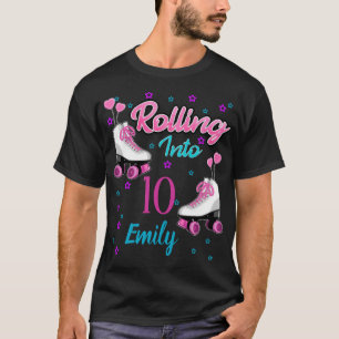 Roller Skate Skating Custom Birthday MAtching T-Sh T-Shirt