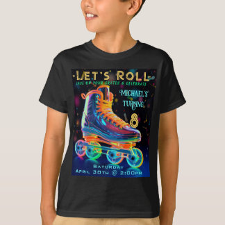Roller Skate, Turning 8 T-Shirt
