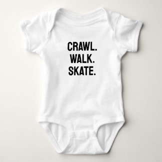 Roller Skater Boy Skating Baby Bodysuit