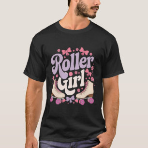 Roller Skater Girl 70s 80s 90s Roller Skates Rolle T-Shirt