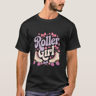 Roller Skater Girl 70s 80s 90s Roller Skates Rolle T-Shirt