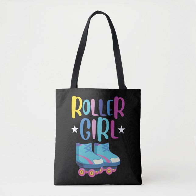 Roller Skater Granddaughter Skating Rollerblading Tote Bag (Front)