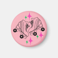 Roller Skates Derby Skating Pink Birthday Party 