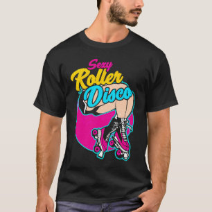 Roller skates disco inline skating roller skating  T-Shirt