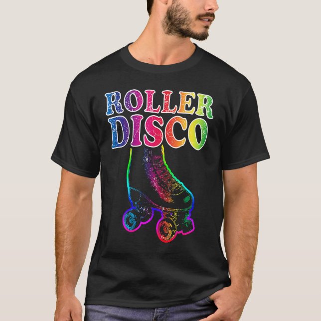 Roller skates disco inline skating roller skating  T-Shirt (Front)