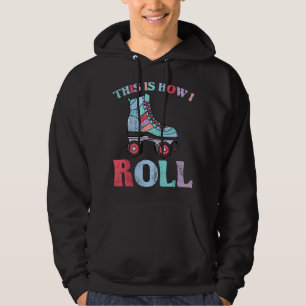 Roller Skates Funny Vintage Seventies Disco Derby  Hoodie