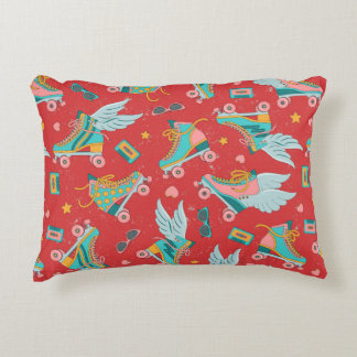 Roller skates in bright colours with and without w decorative cushion