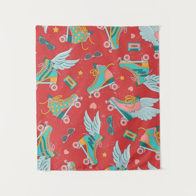 Roller skates in bright colours with and without w tapestry (Front)