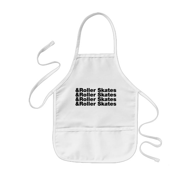 & Roller Skates Kids Apron (Front)