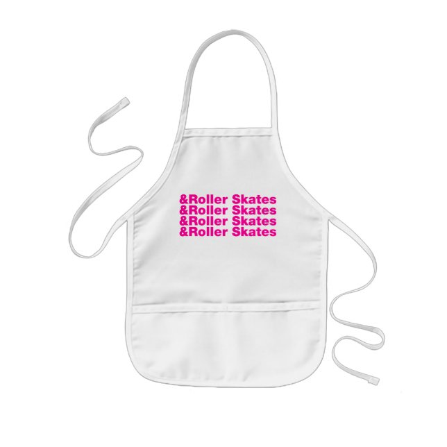 & Roller Skates Kids Apron (Front)