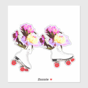 Roller Skates Peonies